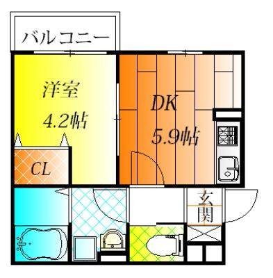 松原市東新町４丁目のアパート