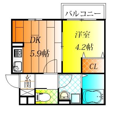 松原市東新町４丁目のアパート