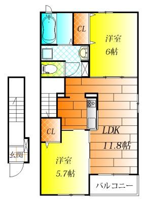 羽曳野市高鷲７丁目のハイツ