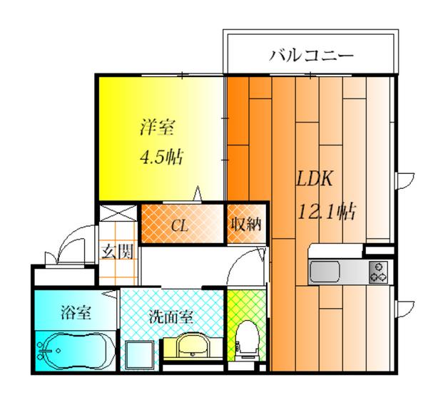 柏原市古町１丁目のハイツ