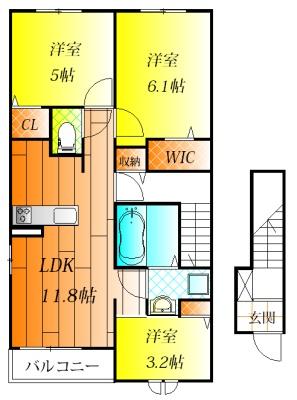 羽曳野市西浦４丁目のアパート