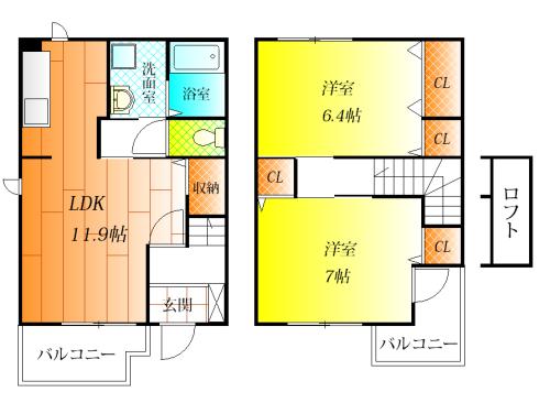 羽曳野市高鷲６丁目のアパート
