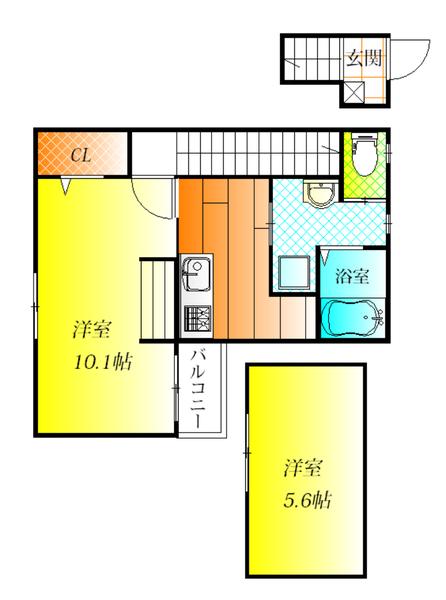 藤井寺市小山７丁目のハイツ
