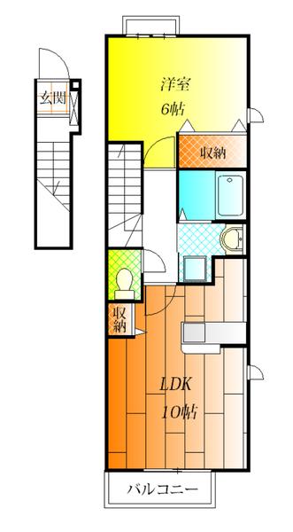 柏原市古町２丁目のハイツ