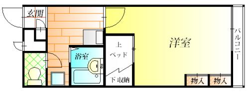 羽曳野市恵我之荘２丁目のハイツ