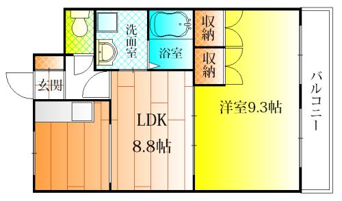 羽曳野市樫山のハイツ