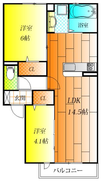 松原市北新町６丁目のハイツ