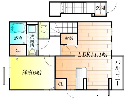藤井寺市沢田１丁目のハイツ