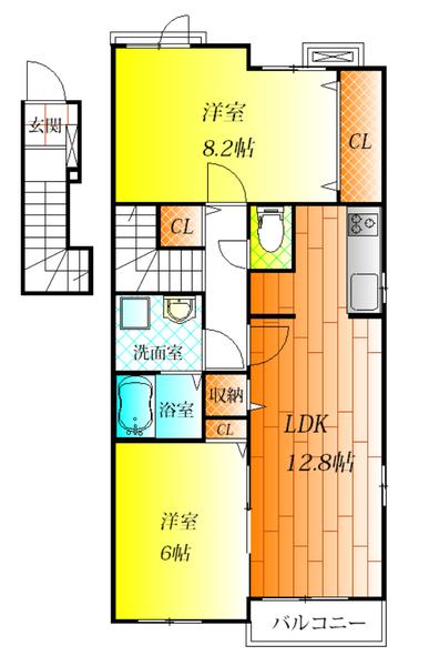 藤井寺市道明寺４丁目のハイツ