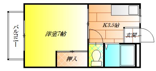 松原市天美北７丁目のハイツ