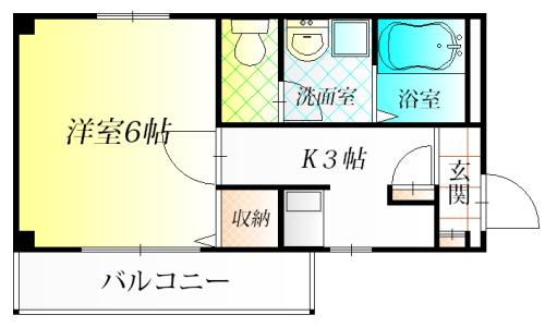 羽曳野市軽里３丁目のハイツ