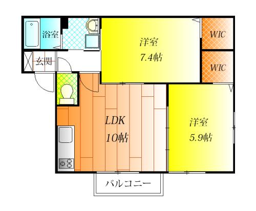 松原市一津屋４丁目のハイツ