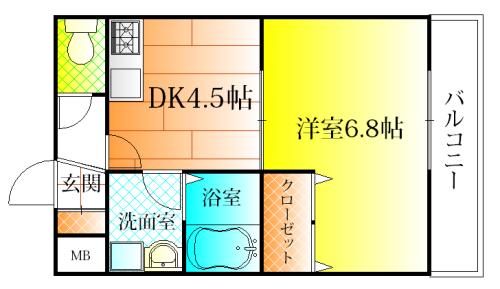 羽曳野市高鷲５丁目のハイツ