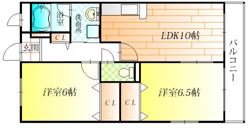 羽曳野市桃山台４丁目のハイツ