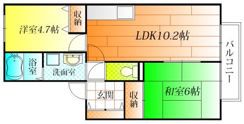羽曳野市島泉５丁目のハイツ