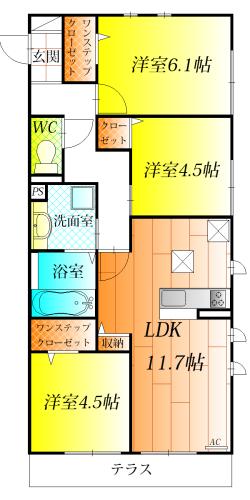 羽曳野市誉田５丁目のハイツ