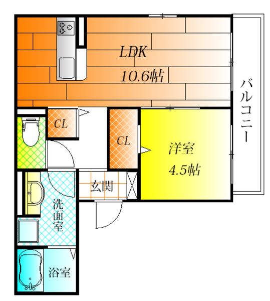 柏原市法善寺３丁目のハイツ