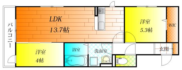 羽曳野市誉田３丁目のハイツ