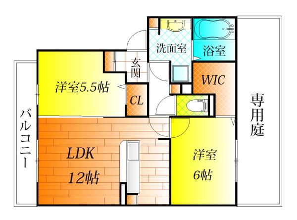 レイクヒルズC棟(間取り)