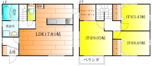羽曳野市羽曳が丘西３丁目の貸家