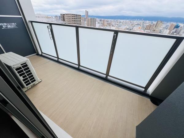 大阪市城東区東中浜9丁目のマンション(バルコニー)