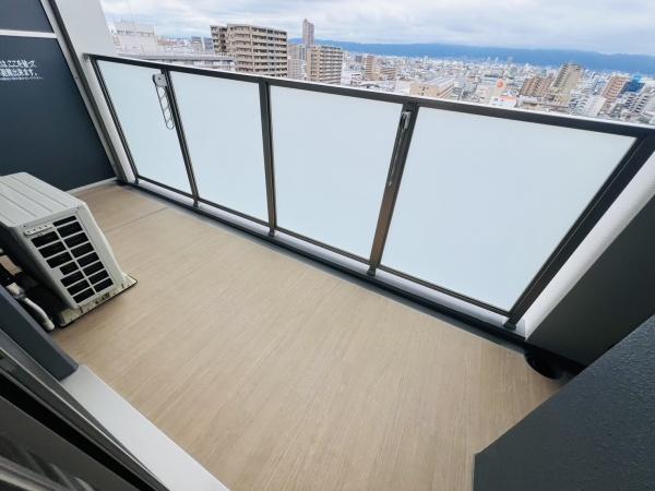 大阪市城東区東中浜9丁目のマンション(バルコニー)