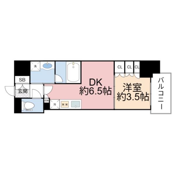 大阪市都島区都島北通1丁目のマンション(間取り)