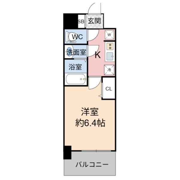 大阪市都島区都島北通1丁目のマンション(間取り)