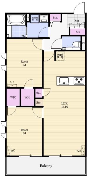 船橋市薬円台5丁目のマンション(間取り)