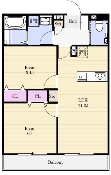 船橋市西習志野3丁目のマンション(間取り)