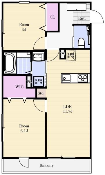 船橋市西習志野3丁目のマンション(間取り)