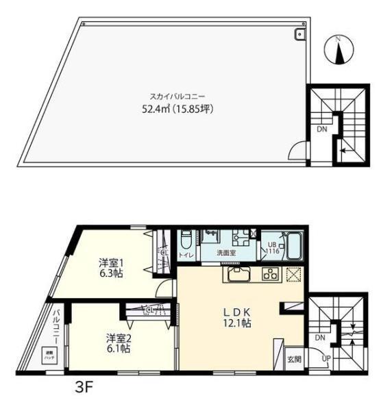 川崎市中原区今井南町のアパート
