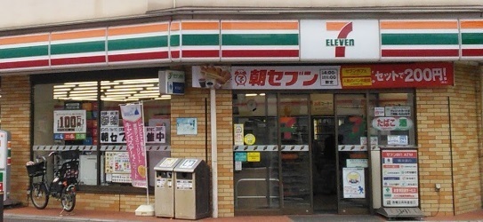 川崎市中原区上小田中6丁目のアパート(セブンイレブン川崎武蔵中原駅北口店)