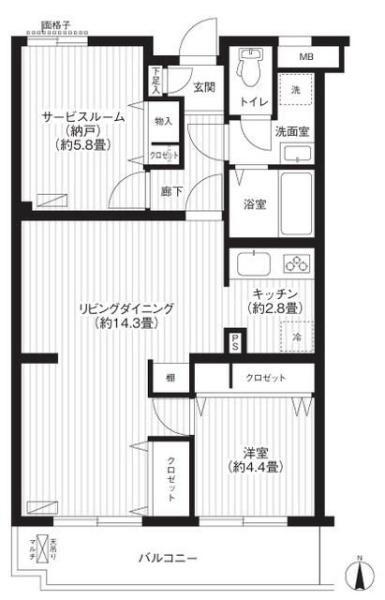 川崎市中原区下小田中３丁目のマンション