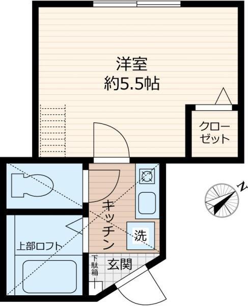 川崎市中原区西加瀬のアパート