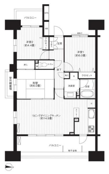 川崎市中原区新城中町のマンション