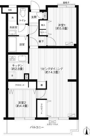 川崎市中原区下小田中３丁目のマンション