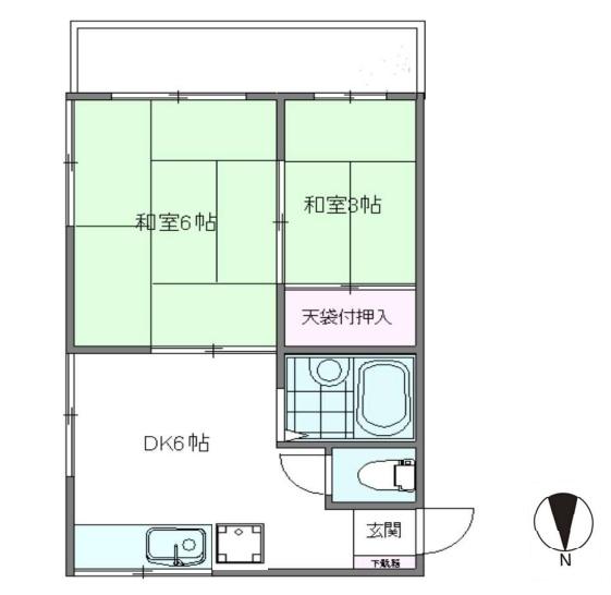 川崎市中原区苅宿のアパート