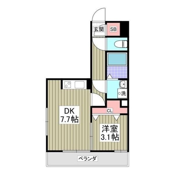 川崎市幸区紺屋町のアパート