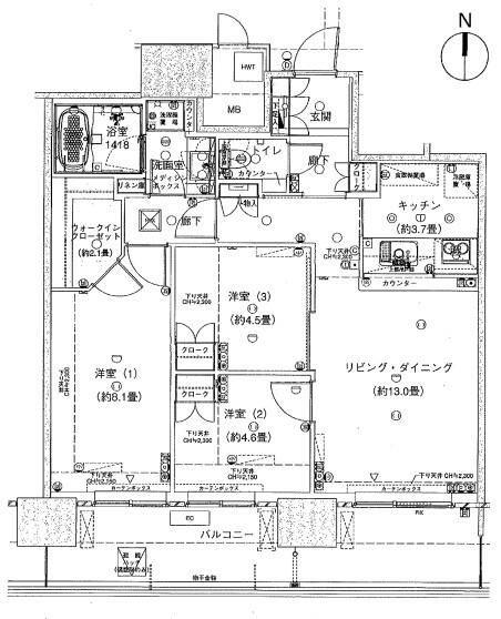 川崎市中原区新丸子東３丁目のマンション