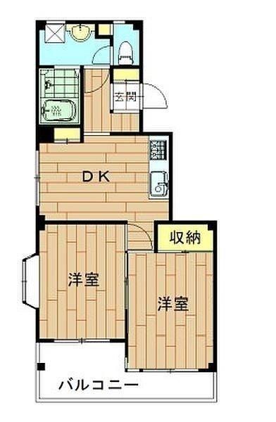 川崎市中原区市ノ坪のマンション(間取り)