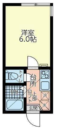 川崎市幸区小向仲野町のアパート(間取り)