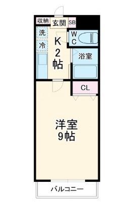 川崎市中原区市ノ坪のマンション(間取り)