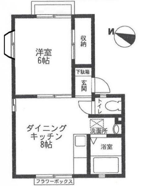 横浜市鶴見区鶴見中央3丁目のアパート(間取り)
