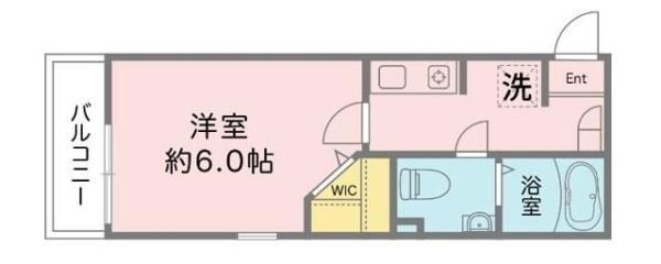 川崎市中原区中丸子のアパート(間取り)