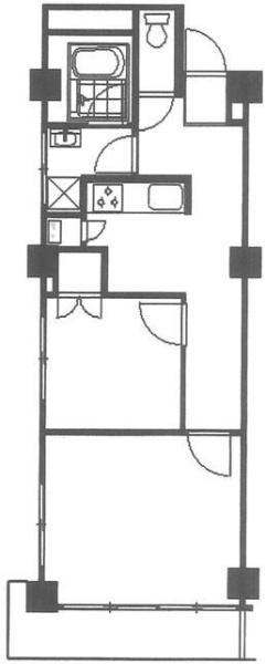 目黒区中根2丁目のマンション(間取り)