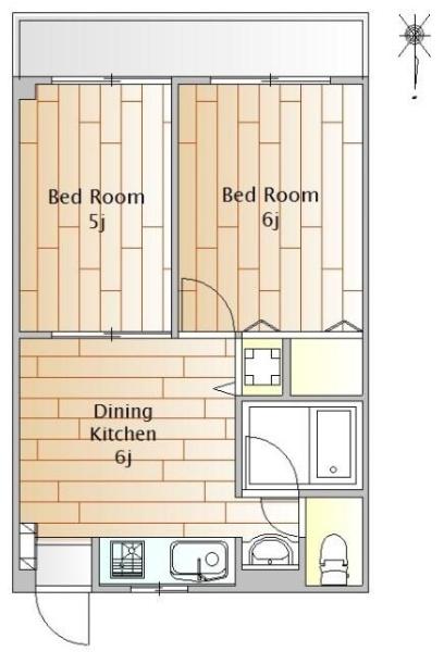 目黒区目黒本町3丁目のマンション(間取り)
