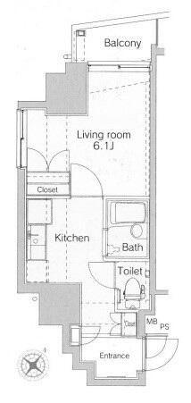 目黒区目黒1丁目のマンション(間取り)