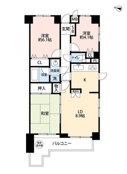 横浜市神奈川区三ツ沢西町のマンション