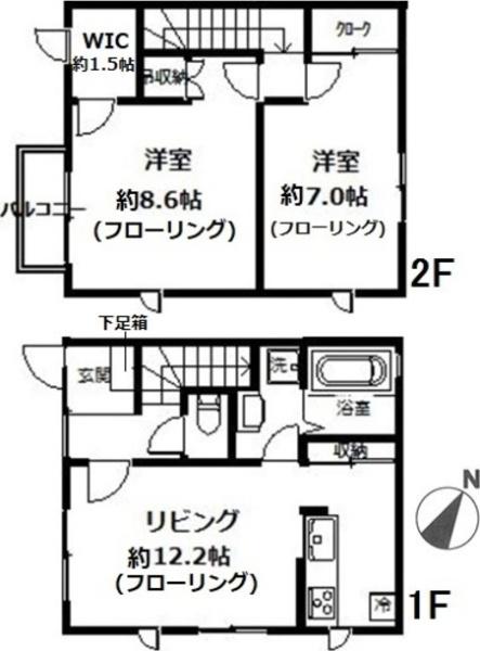 川崎市高津区梶ケ谷６丁目のテラスハウス